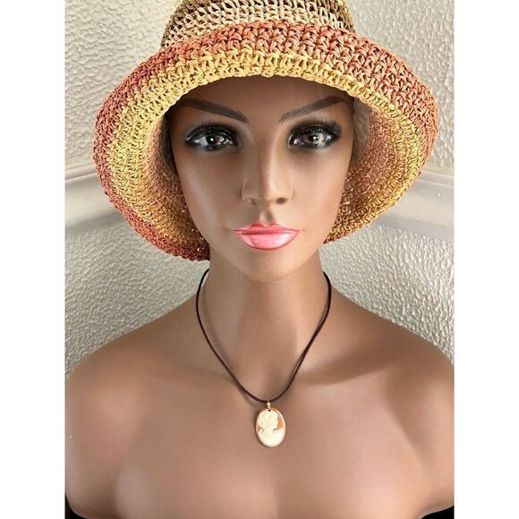 14k Cameo Brown Corded Necklace - Picture 11 of 12